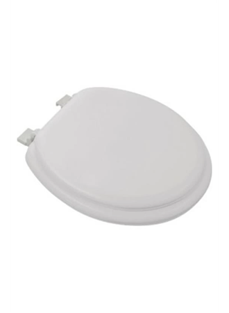 Yumuşak Puf Süngerli Ergonomik Rahat Beyaz Renk Klozet Kapağı (