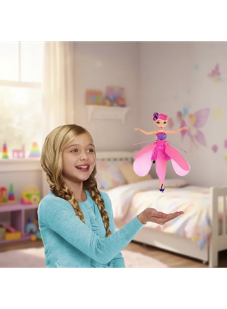 Uçan Peri Oyuncak Usb Kablolu ve Şarj Edilebilir Oyuncak Pembe Renkli (