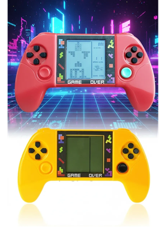 Taşınabilir Tetris Oyun Konsolu Renkli Retro Oyun Aleti Çocuklar İçin Eğlenceli Mini Konsol (
