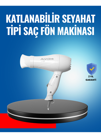 Çift Isı ve Hız Ayarlı Katlanabilir Saç Kurutma Makinesi