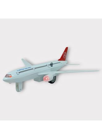 Çek Bırak Metal Yolcu Uçağı - 18 cm - Orta Boy