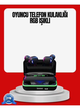 RGB Oyuncu Bluetooth Kulaklık Düşük Gecikmeli Kablosuz 5.1