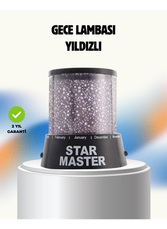 Renk Değiştirmeli LED Yıldız Projektör Parti ve Gece Lambası