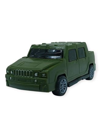 Çek Bırak Arabalar 10 Cm - Yeşil Çift Kabin Pick-Up