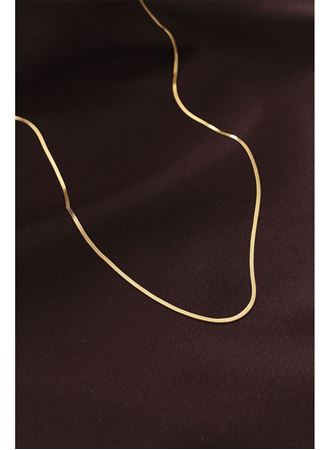 Çelik Gold Renk 60 cm İnce İtalyan Zincir Kolye