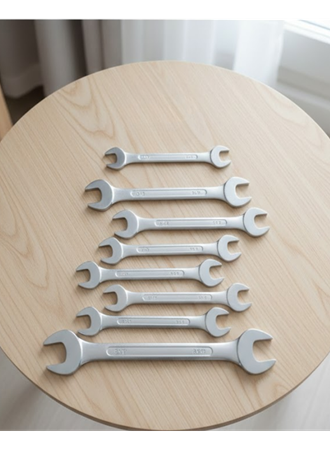 Açık Ağız Kombine Anahtar Seti 8 Ölçü Dayanıklı Yapı