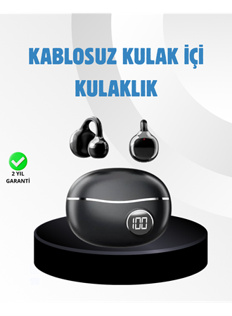 Açık Kulak Kablosuz Bluetooth Kulaklık – Konforlu Tasarım ve Uzun Süreli Kullanım