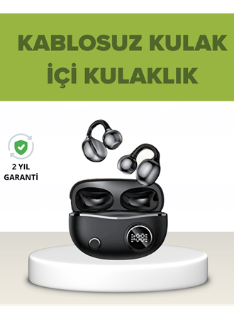 Açık Kulak Tasarımlı Bluetooth 5.4 Kablosuz Kulaklık – Uzun Pil Ömrü