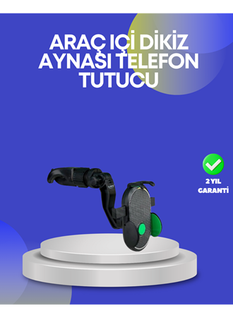 Dikiz Aynasına ve Koltuk Başlığına Uyumlu Telefon Tutucu