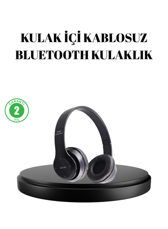 Bluetooth 5.0 Kablosuz Kulaklık – Extra Bass, TF Kart Desteği, 3.5mm AUX Girişli