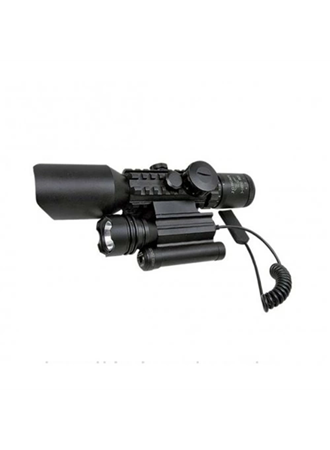 3-10x42 Zoomlu Av Tüfeği Dürbünü Lazeri Zenon Fenerli M9 (
