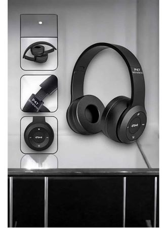 Kulak Üstü TF Kart ve AUX Destekli Ergonomik Bluetooth Kulaklık