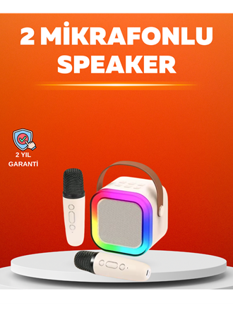 Ses Efektli Mikrofonlu Kablosuz Karaoke Sistemi