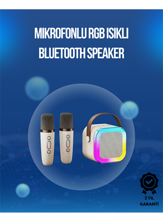 Bluetooth, USB ve AUX Girişli Çok Fonksiyonlu Karaoke Hoparlör
