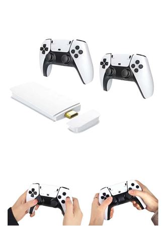 4K HD Görüntü Kaliteli Retro Game Stick 20000 Oyunlu Çift Kollu Beyaz Game Stick