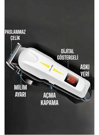 Tıraş Makinesi Uzun Ömürlü Batarya, Keskin Bıçaklar ve Profesyonel