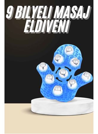 Selülit Giderici Masaj Eldiveni 9 Bilyeli Palm Masaj Eldiven Tam Vücut