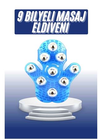 Masaj Aleti El Şeklinde Omuz Bacak Bilyeli Masaj Eldiveni El Şekilli