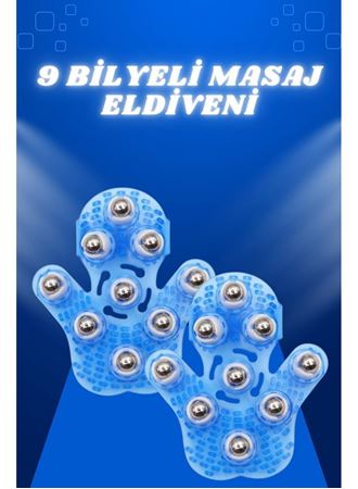Giyilebiilir Masaj Eldiveni 9 Bilyeli Tüm Vücut Masajına Uygun