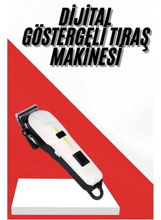 Profesyonel Şarjlı Tıraş Makinesi Turbo Kablosuz Saç Kesme Makinesi