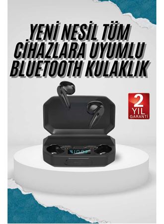 Kulak İçi Bluetooth Kulaklık Rgb Işıklı Çift Mikrofonlu iOS/Android Uyumlu BT 5.2