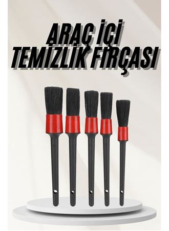 Araç İçi Led Aksesuar 5 Farklı Detaylı Araba Temizlik Fırçası Oto Temizleme Fırçası