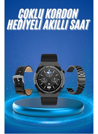 Çoklu Kordon Hediyeli Akıllı Saat Çağrı Cevaplama Müzik Dinleme Dokunmatik Ekran