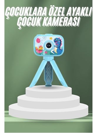 Çocuklara Özel Ayaklı Mini Fotoğraf Makinesi Dijital LCD Ekran