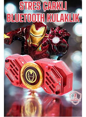Stres Çarklı Bluetooth Kulaklık Kablosuz Kırmızı Yüksek Ses Kaliteli