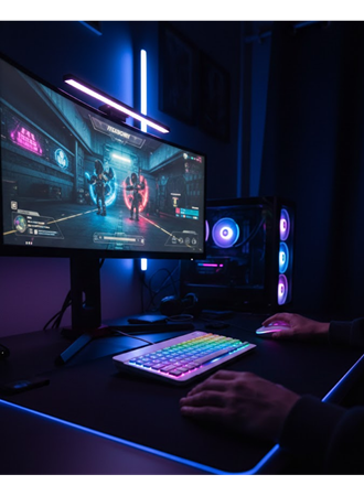 Bluetooth Klavye Mouse Seti Aydınlatmalı Türkçe Q Ergonomik Tasarım