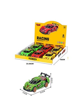 D500-04 - SÜRTMELİ SESLİ IŞIKLI SPOR ARABA 6