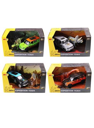 6843-2D - ÇEKBIRAK ARABA DİNAZOR FİGÜRLÜ KUTULU 4