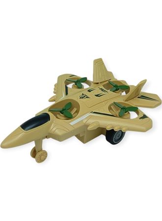 Sürtmeli Döner 4 Pervaneli Uçak - Kahverengi