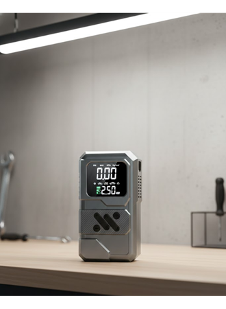 Araçlar İçin Akü Takviye Lastik Şişirme ve Powerbank Cihazı