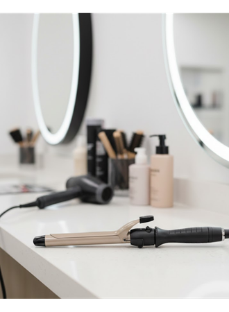 Kalın Bukleler İçin 25 mm Saç Maşası Seramik Plakalı 230 Derece