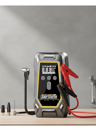 Akü Takviye Lastik Şişirme ve Powerbank Özellikli Çok Fonksiyonlu Cihaz