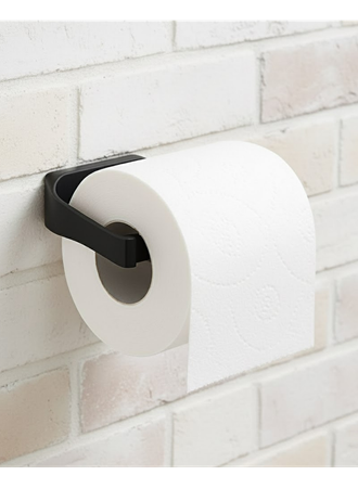 Siyah Tuvalet Kağıdı Tutucu Mat Kaplama Banyo Peçetelik