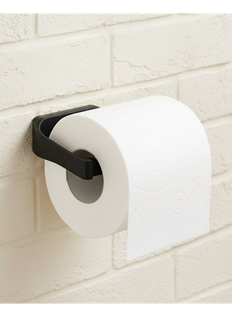 Şık Tasarım Siyah Tuvalet Kağıdı Askılığı Peçetelik