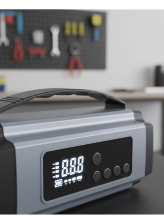 Acil Durumlar İçin Çok Fonksiyonlu Araç Akü Takviyesi Hava Kompresörü ve Güç Kaynağı