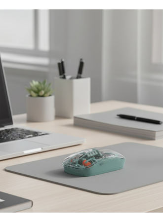 Çift Mod Bağlantılı Kablosuz Mouse Bluetooth ve USB Alıcılı
