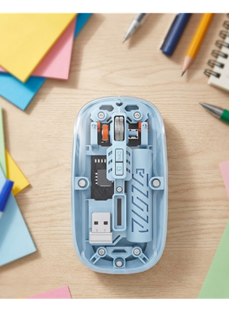 Ofis ve Günlük Kullanım İçin Mavi Bluetooth Kablosuz Mouse
