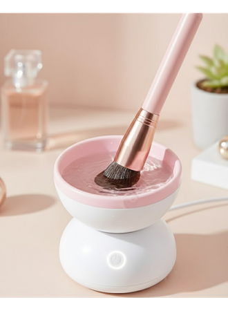 Silikon Yüzeyli Elektrikli Makyaj Fırçası Temizleme Kabı