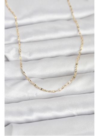 CM 14K Gold Renk Gemici Zincir Model 60 cm Kadın Kolye