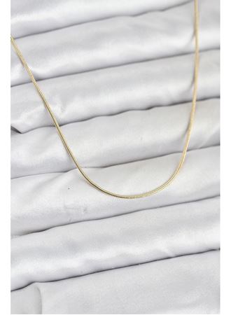 CM 14K Gold Renk Yılan Zincir Model Kadın Kolye