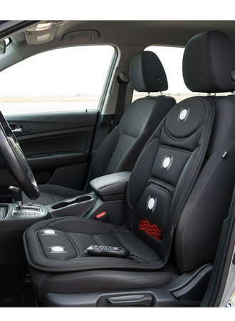 Sırt ve Bel İçin Isıtmalı Masaj Minderi Çok Bölgeli Tasarım