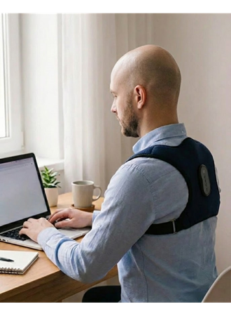 Akıllı Postür Düzeltici Masaj Kemeri Medikal Destekli
