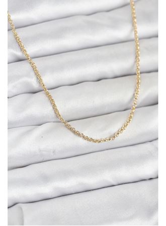 CM 14K Gold Renk Halka Model 60 cm Kadın Kolye