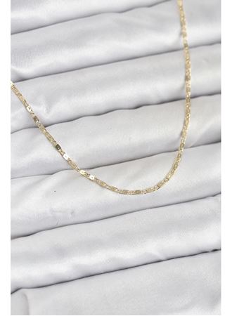 CM 14K Gold Renk Ezme Zincir Model 60 cm Kadın Kolye