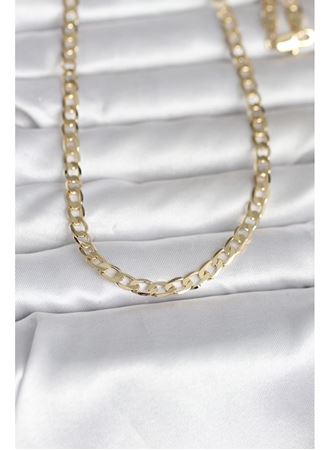 CM 14K Gold Renk Kalın Zincir Model 60 cm Kadın Kolye