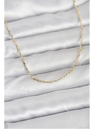 CM 14K Gold Renk Zincirli 60 cm Kadın Kolye